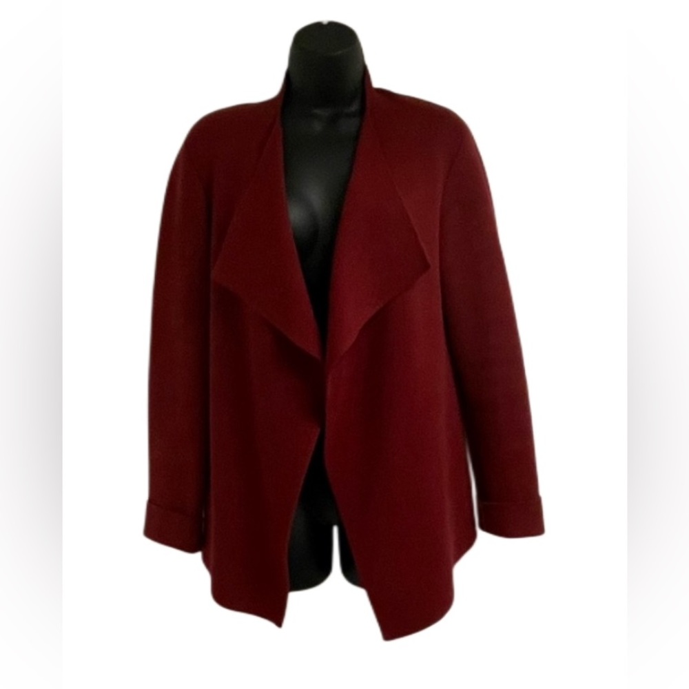 Eileen Fisher Cotton Blend Split Front Cardigan